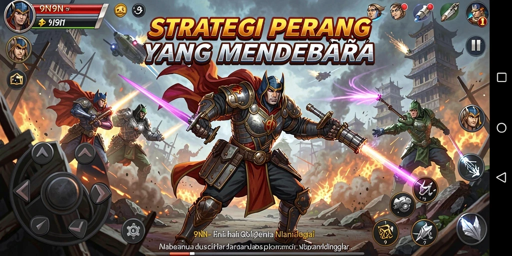 Tangkapan layar dari gameplay strategis yang mendebarkan