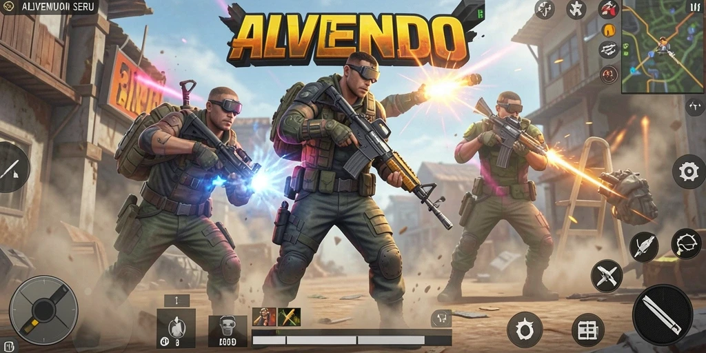 Tangkapan layar gameplay mendebarkan dari ALVENDO.