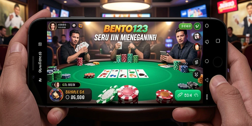 Tampilan menarik dari gameplay Poker di BENTO123.