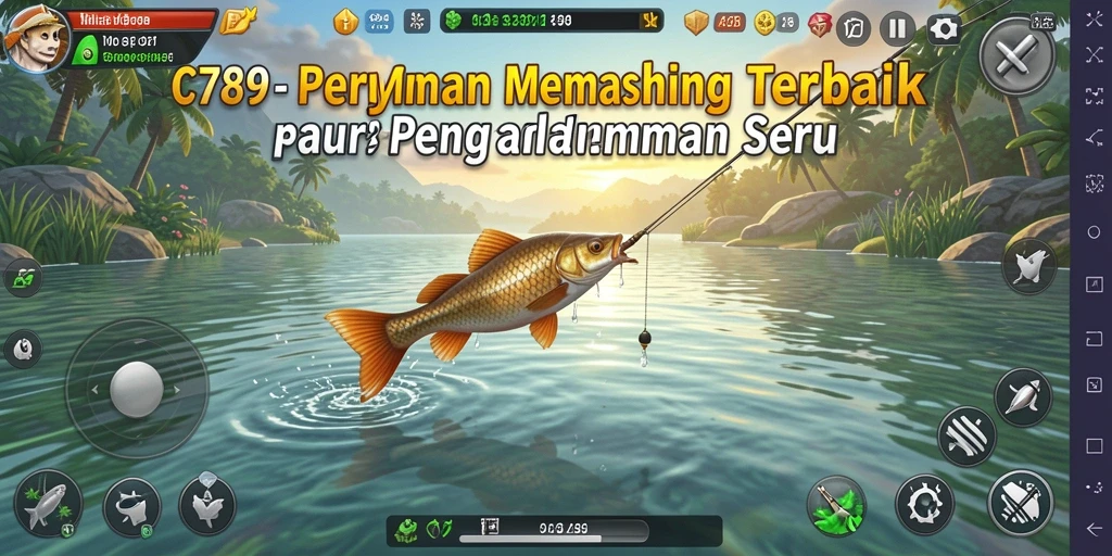 Gameplay C789 yang menarik dengan pengalaman memancing yang realistis.