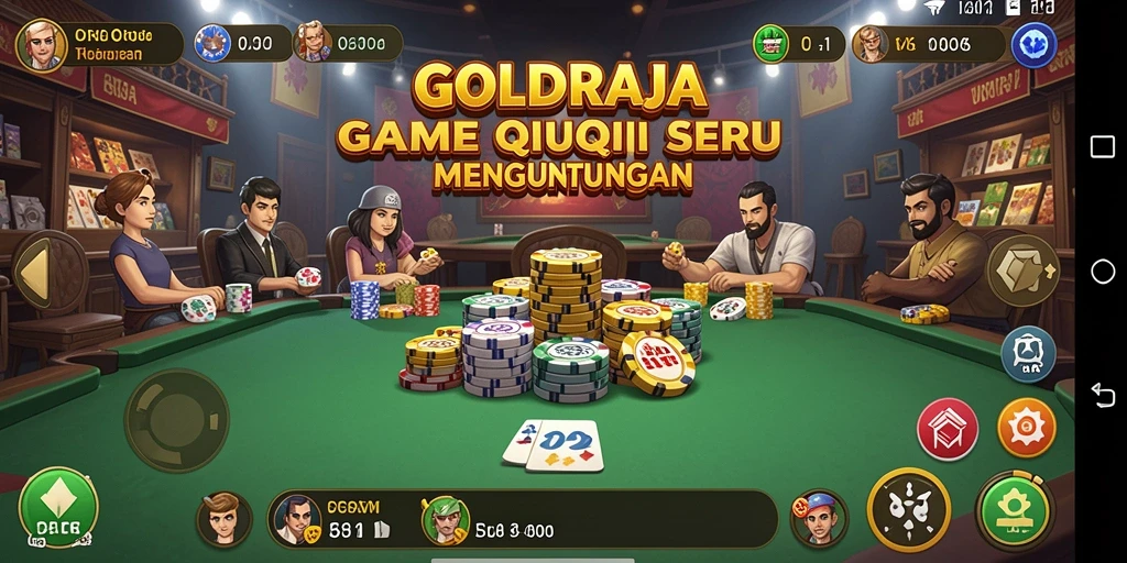 Screenshot gameplay menampilkan momen seru saat bermain QiuQiu.