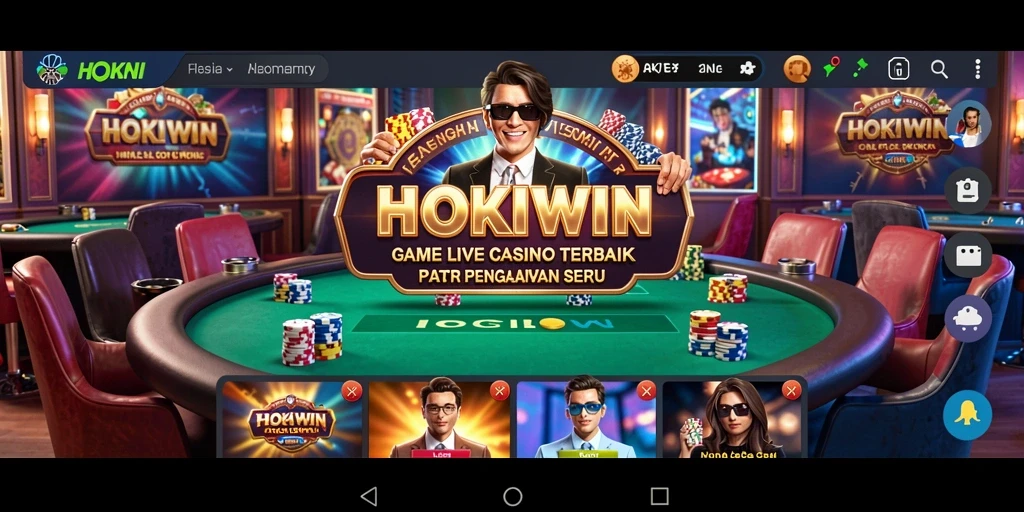 Tampilan gameplay menegangkan dari HOKIWIN Live Casino.