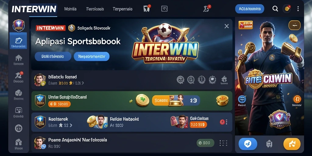Tampilan gameplay INTERWIN yang menakjubkan saat taruhan berlangsung.