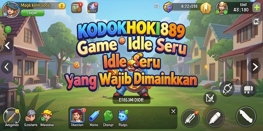 Tampilan gameplay seru KODOKHOKI889 yang menunjukkan kemajuan usaha pemain.