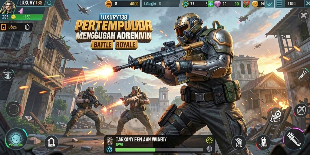 Gameplay seru dengan berbagai strategi dalam Battle Royale.
