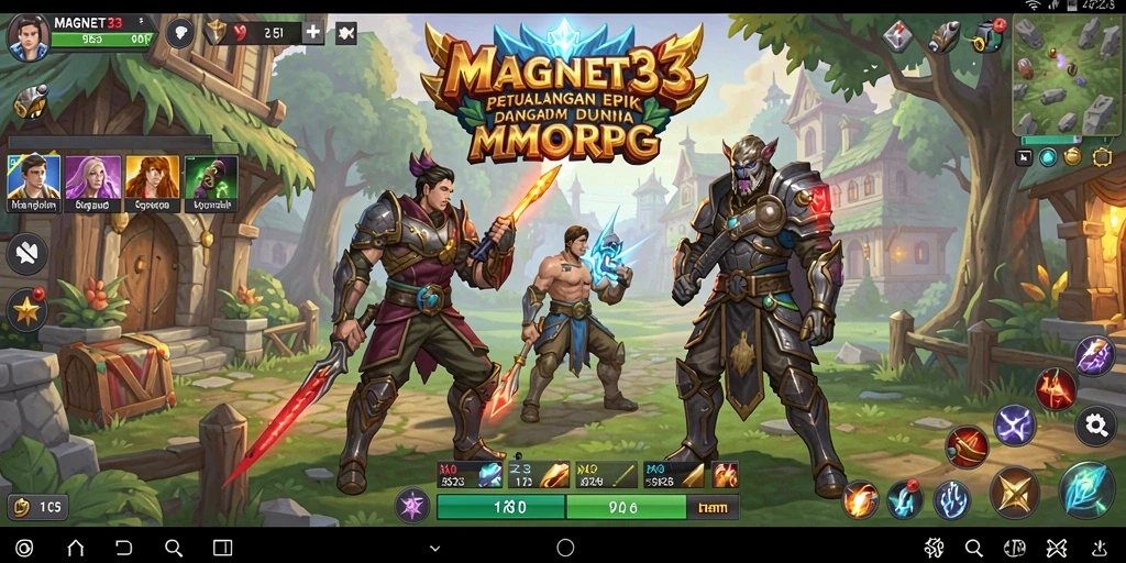 Tampilan gameplay MAGNET33 yang memikat dalam dunia MMORPG.