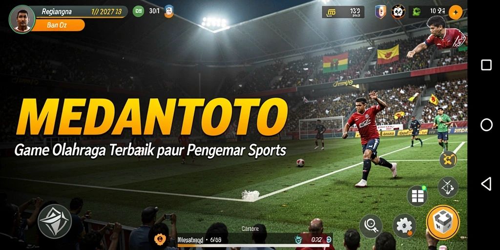 Tangkapan layar gameplay MEDANTOTO menampilkan aksi mendebarkan dalam olahraga.