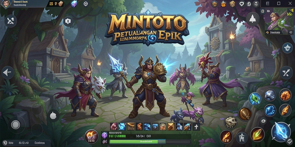 Tampilan gameplay MINTOTO dengan pertarungan epik dan grafis yang memukau.