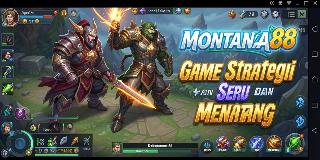Screenshot utama gameplay MONTANA88 dengan aksi strategi yang mendebarkan.