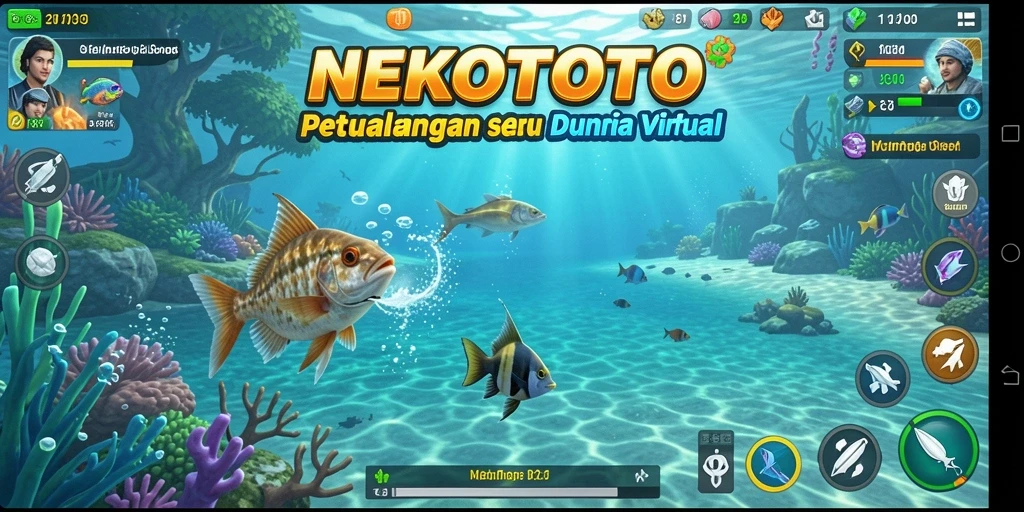 Tangkapan ikan yang beragam di gameplay NEKOTOTO.