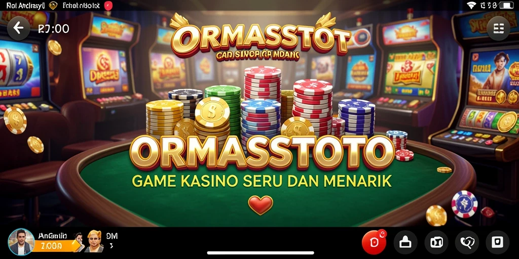 Screenshot gameplay ORMASSTOTO menampilkan suasana Kasino yang mengasyikkan.