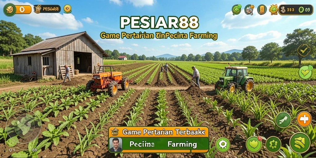 Tangkapan layar PESIAR88 menunjukkan aktivitas pemanenan yang seru.