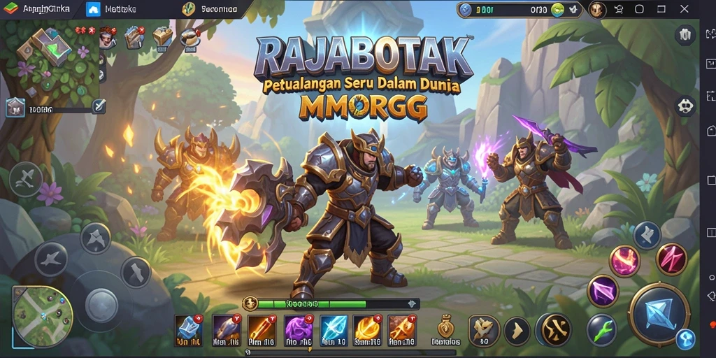Screenshot gameplay RAJABOTAK dengan aksi seru dan lingkungan yang menakjubkan.