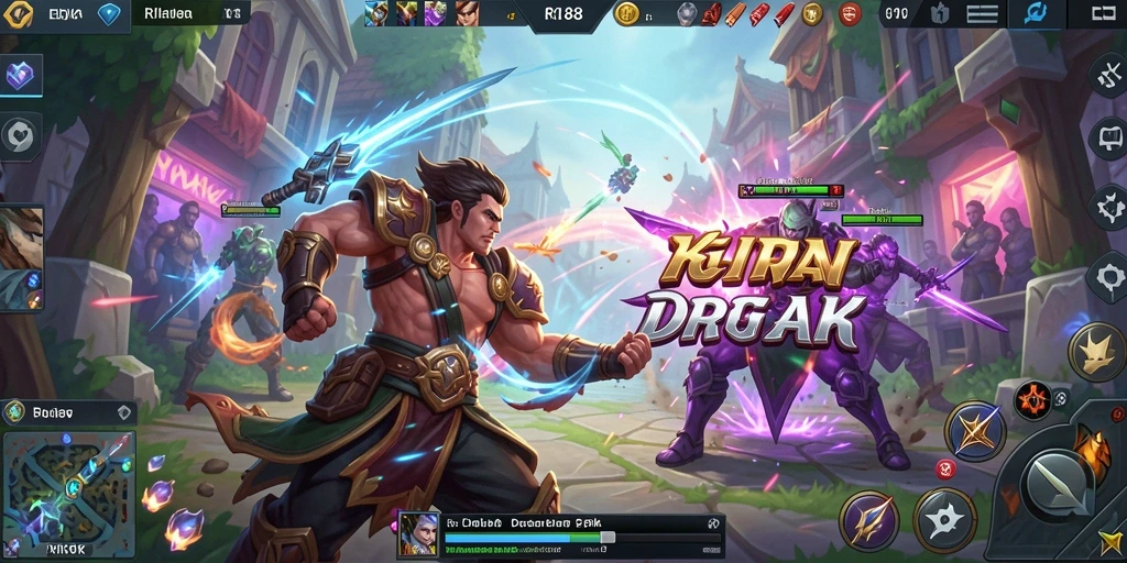 Tampilan gameplay seru di RI188 dengan aksi pertarungan yang mendebarkan.