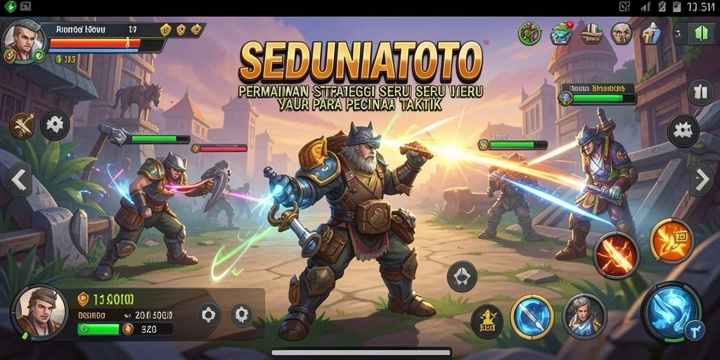 Tampilan gameplay SEDUNIATOTO yang penuh strategi.