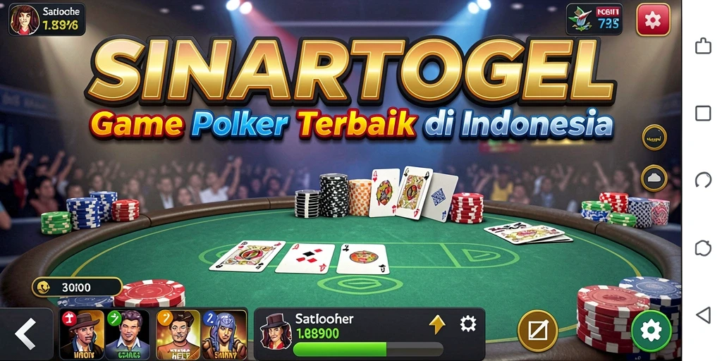 Gameplay menarik dari SINARTOGEL dengan pemain aktif di meja poker.