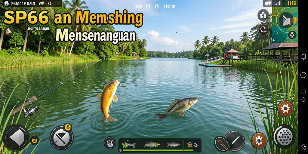Screenshot gameplay SP666 menampilkan pengalaman memancing yang memikat.