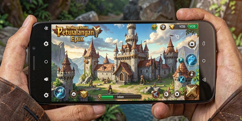 Tampilkan gameplay menegangkan dalam pertahanan menara yang mendebarkan.