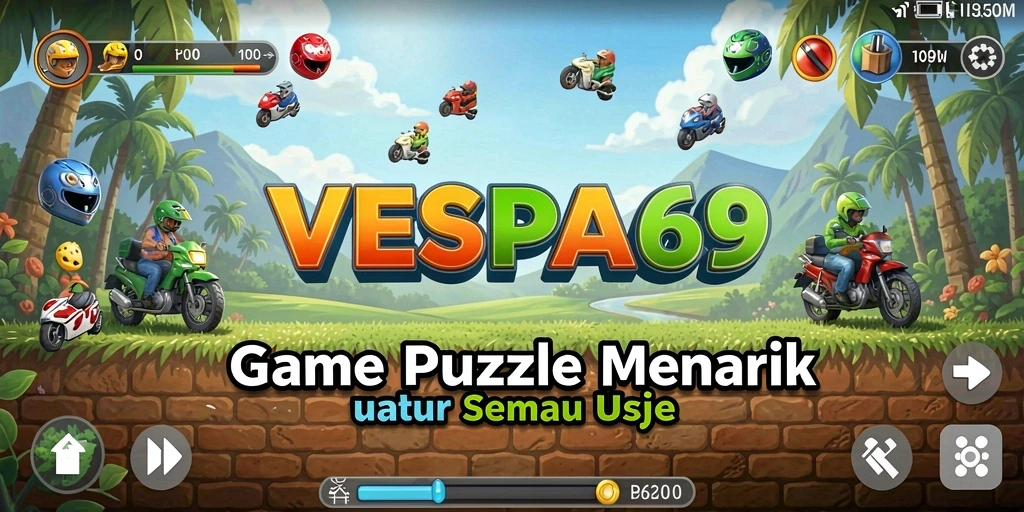 Tampilan gameplay menantang dan interaktif dari VESPA69.